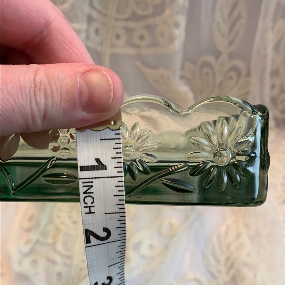 Rachel Zoe Green Glass Bath Tray/Jewelry Dish - Picture 8 of 9